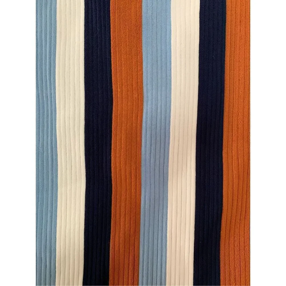 PH5 Striped‎ Ribbed Knit Mini Skirt Brown Multicolor Size 5/US 2 - Picture 7 of 12